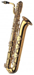 Professionel barytonsaxofon i messing. B-991 fra Yanagisawa